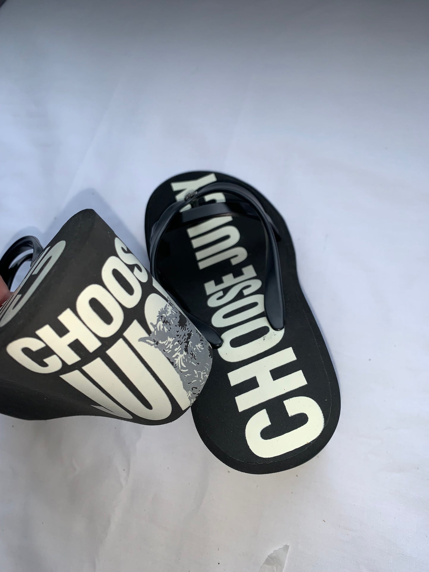 Juicy couture black wedge sandles size 6
