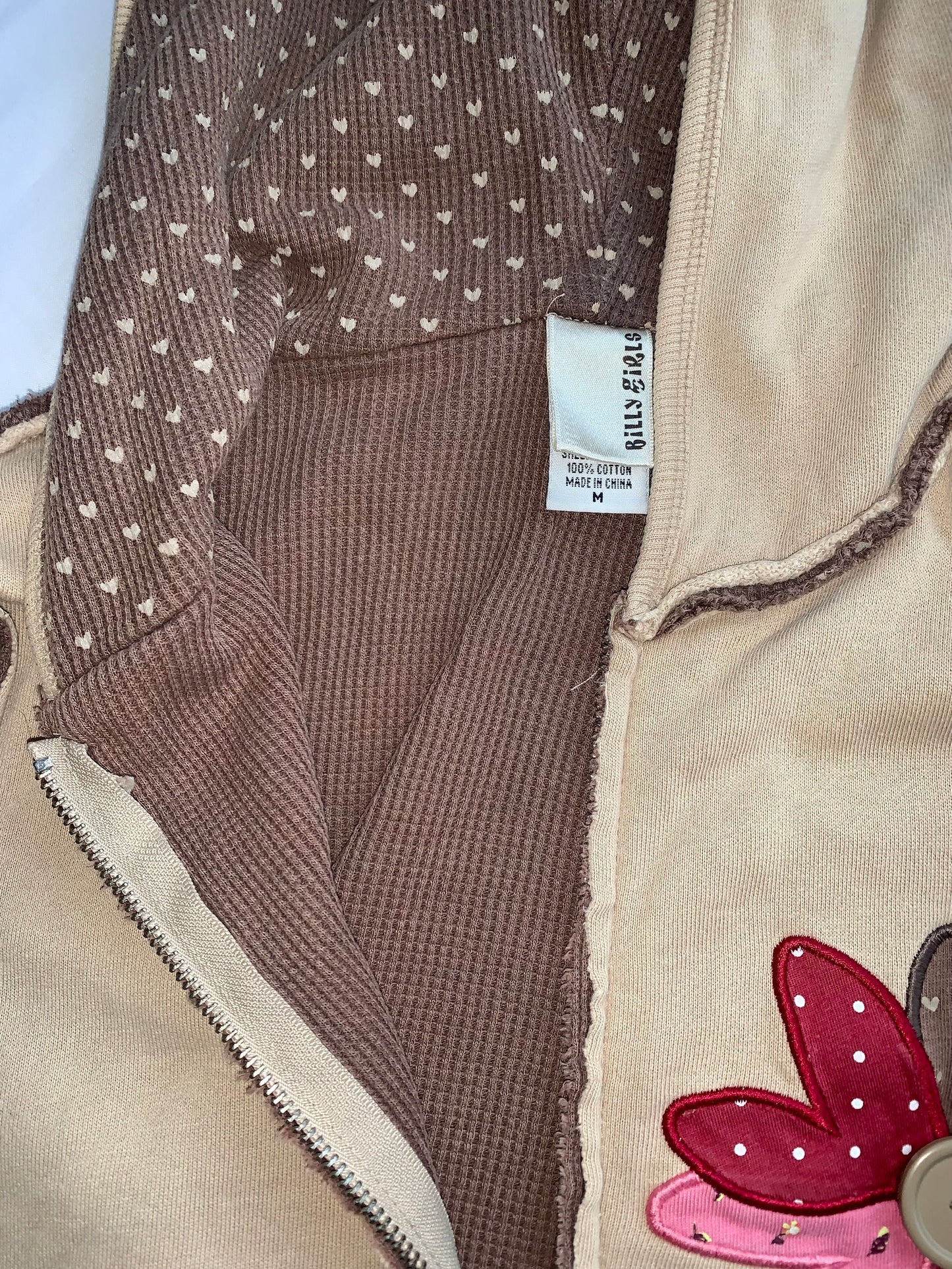 Billabong Y2K zip up hoodie size xs/s