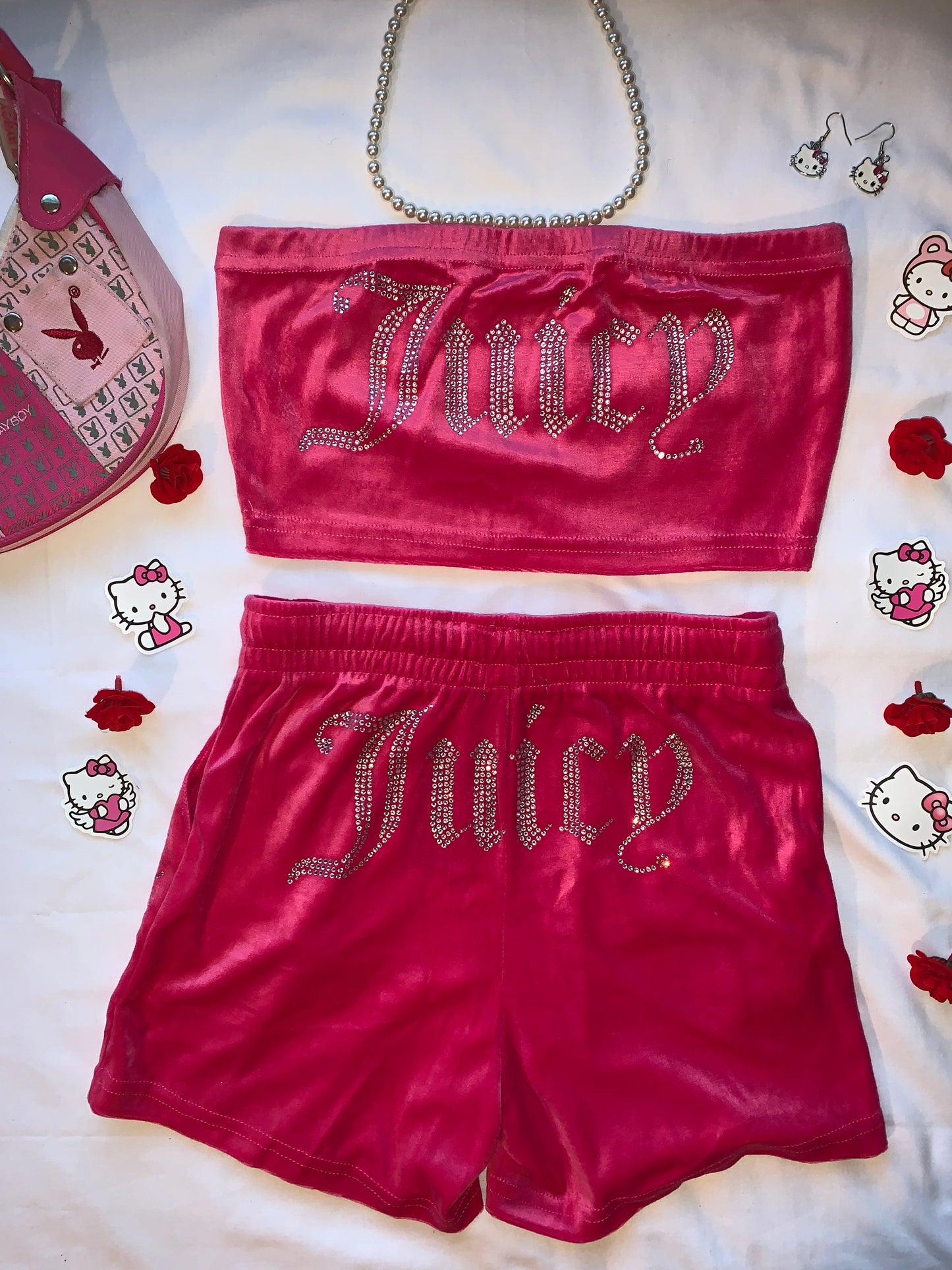 Juicy couture hot pink set size small