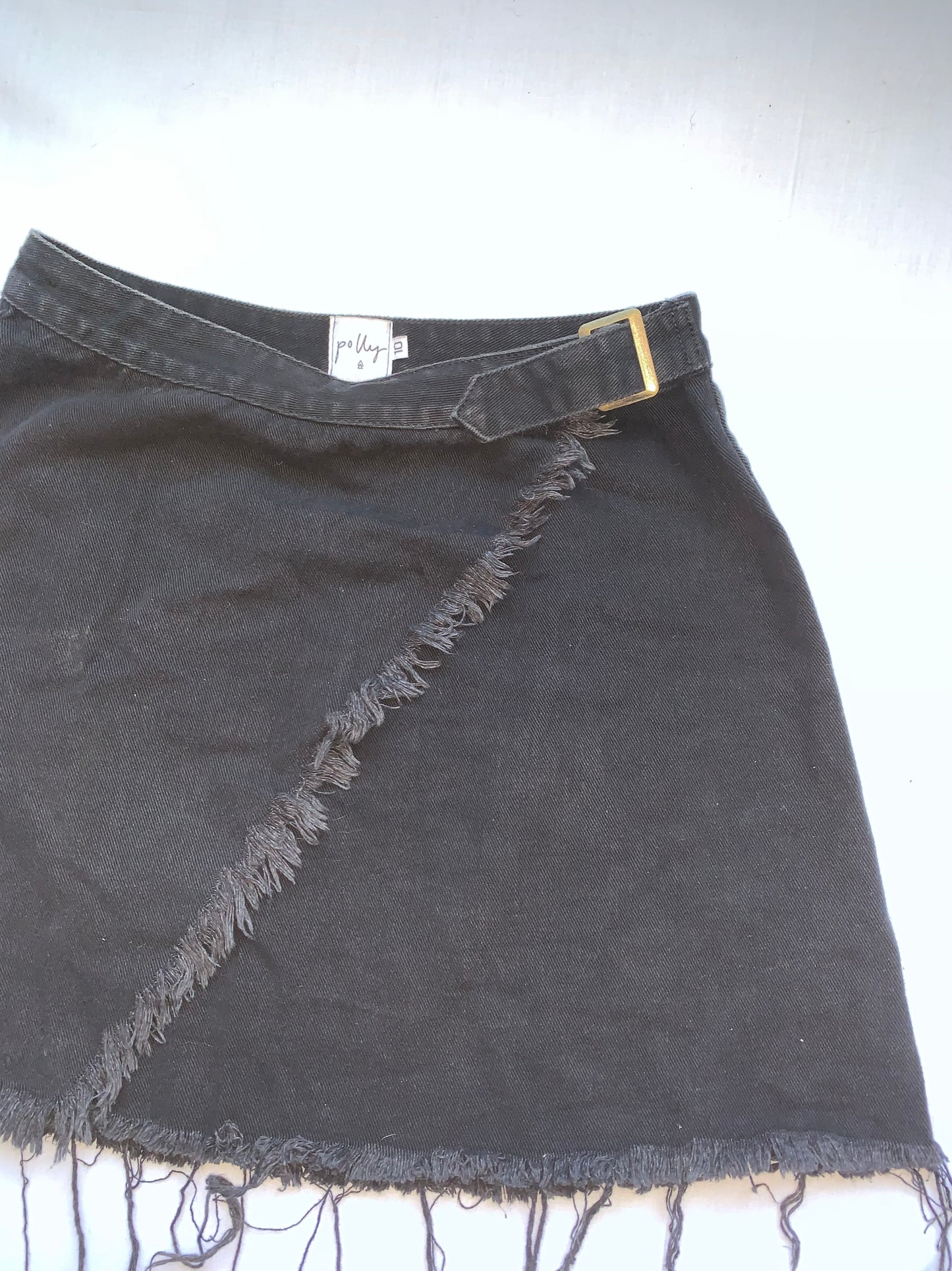Denim wrap around skirt size 10