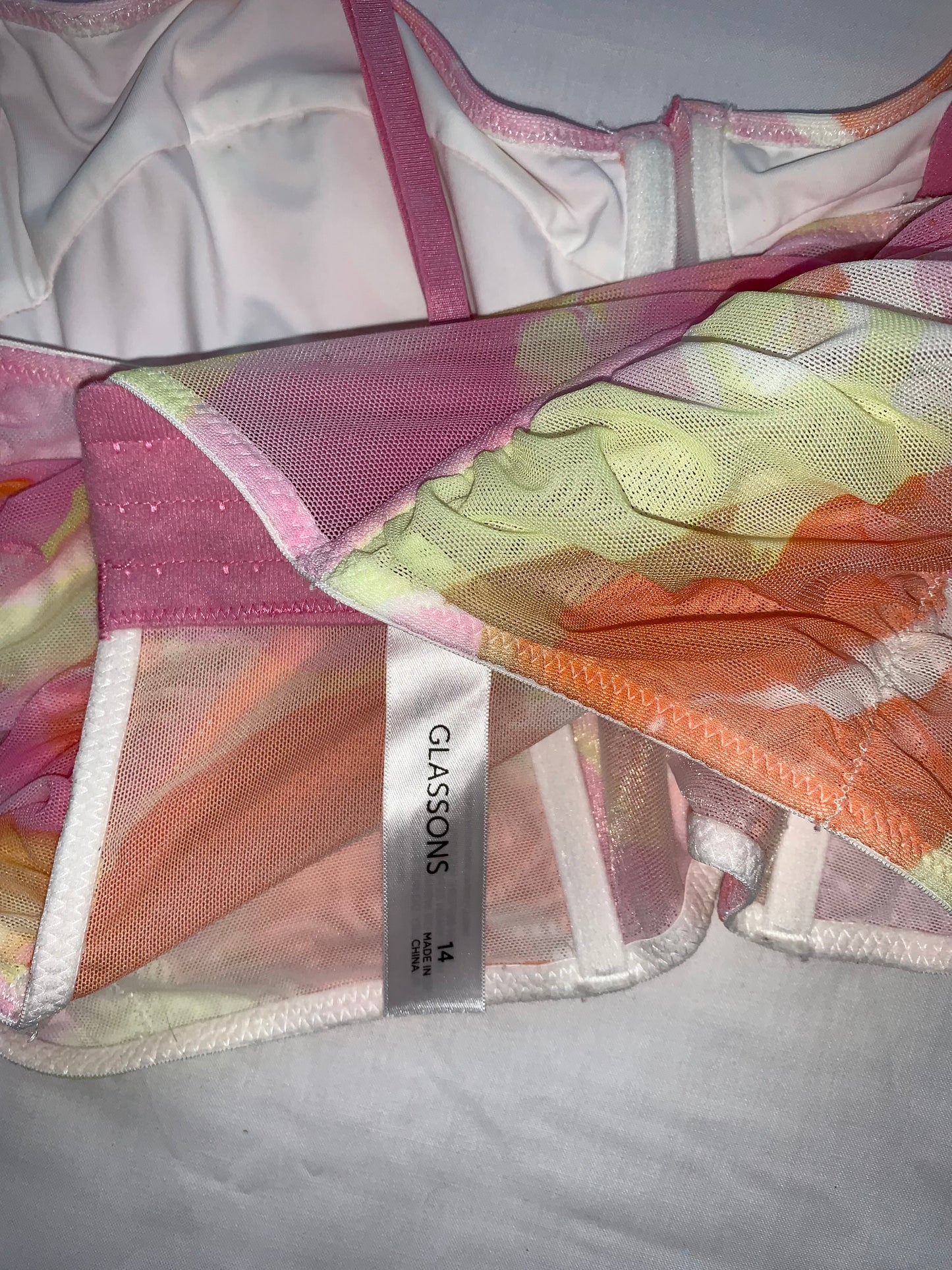 Crop top/bra glassons size 14