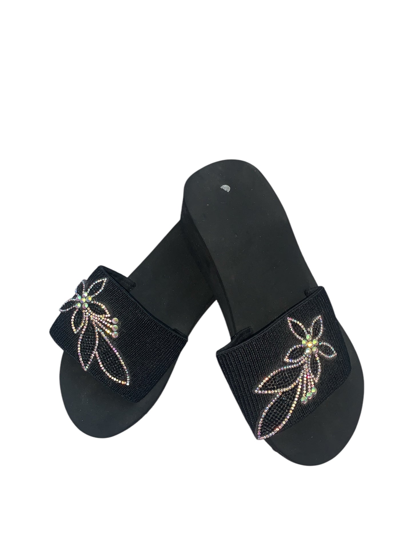 Beaded wedge slides size 7