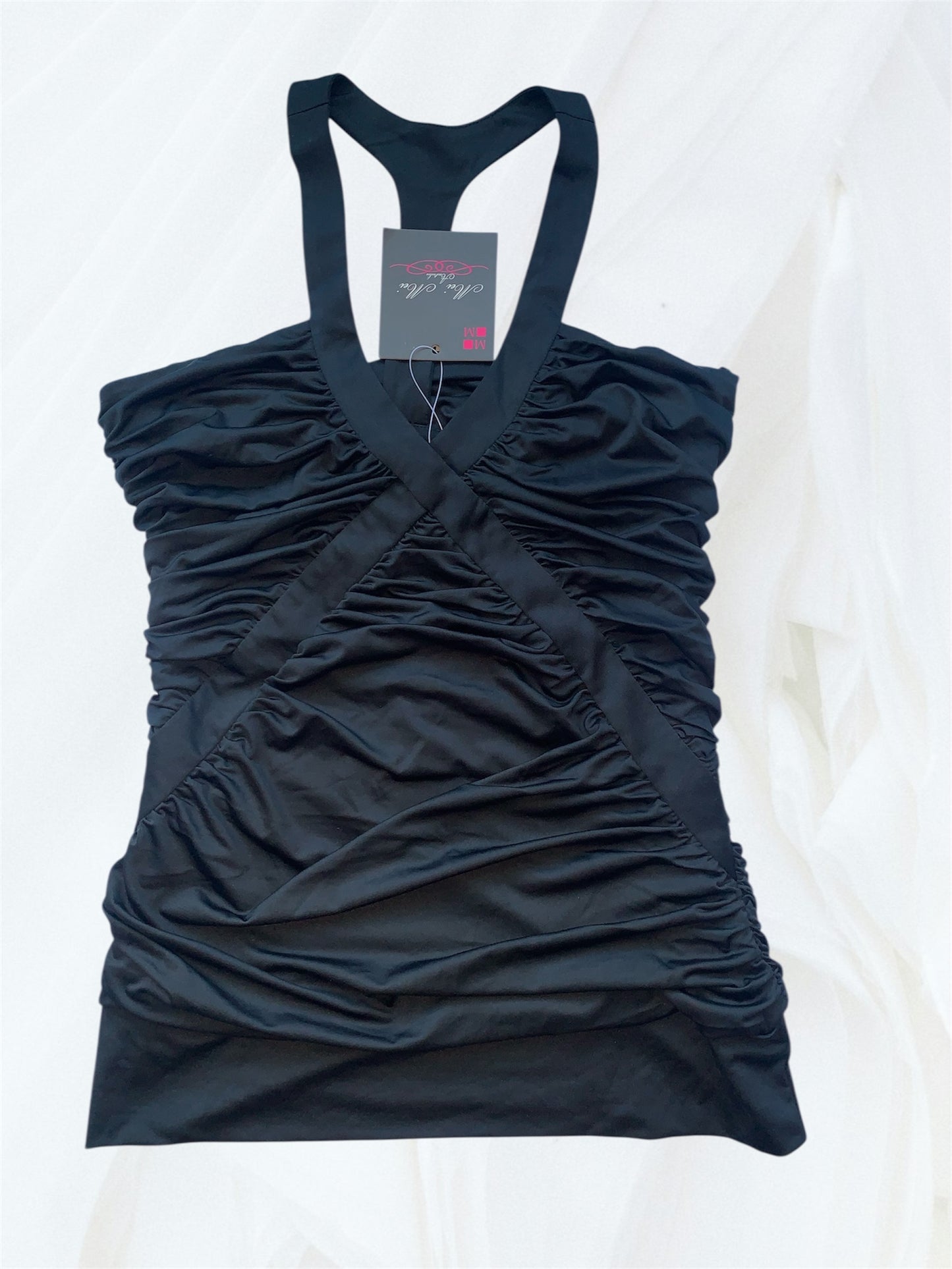Black clubbing top size 10/12 bnwt