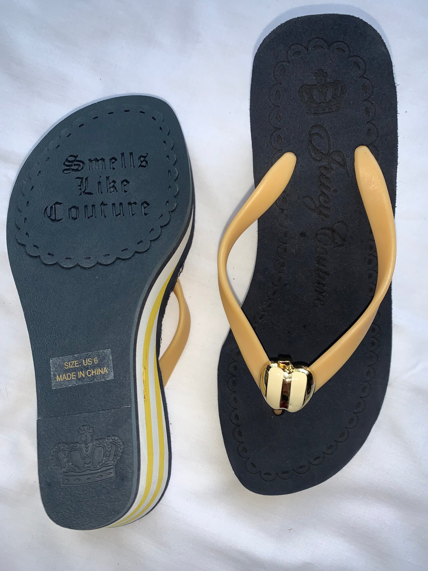 Juicy wedge sandles size 6 navy blue