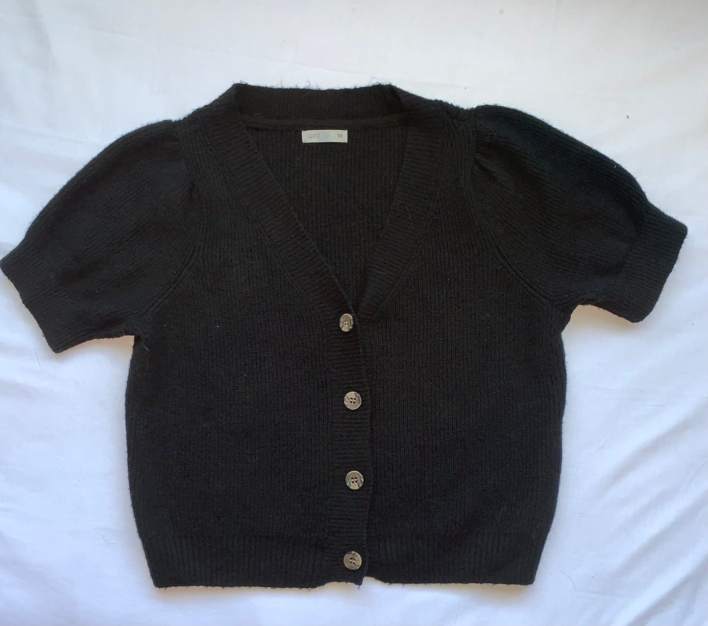 Warm short sleeve cardigan size 10 or 12