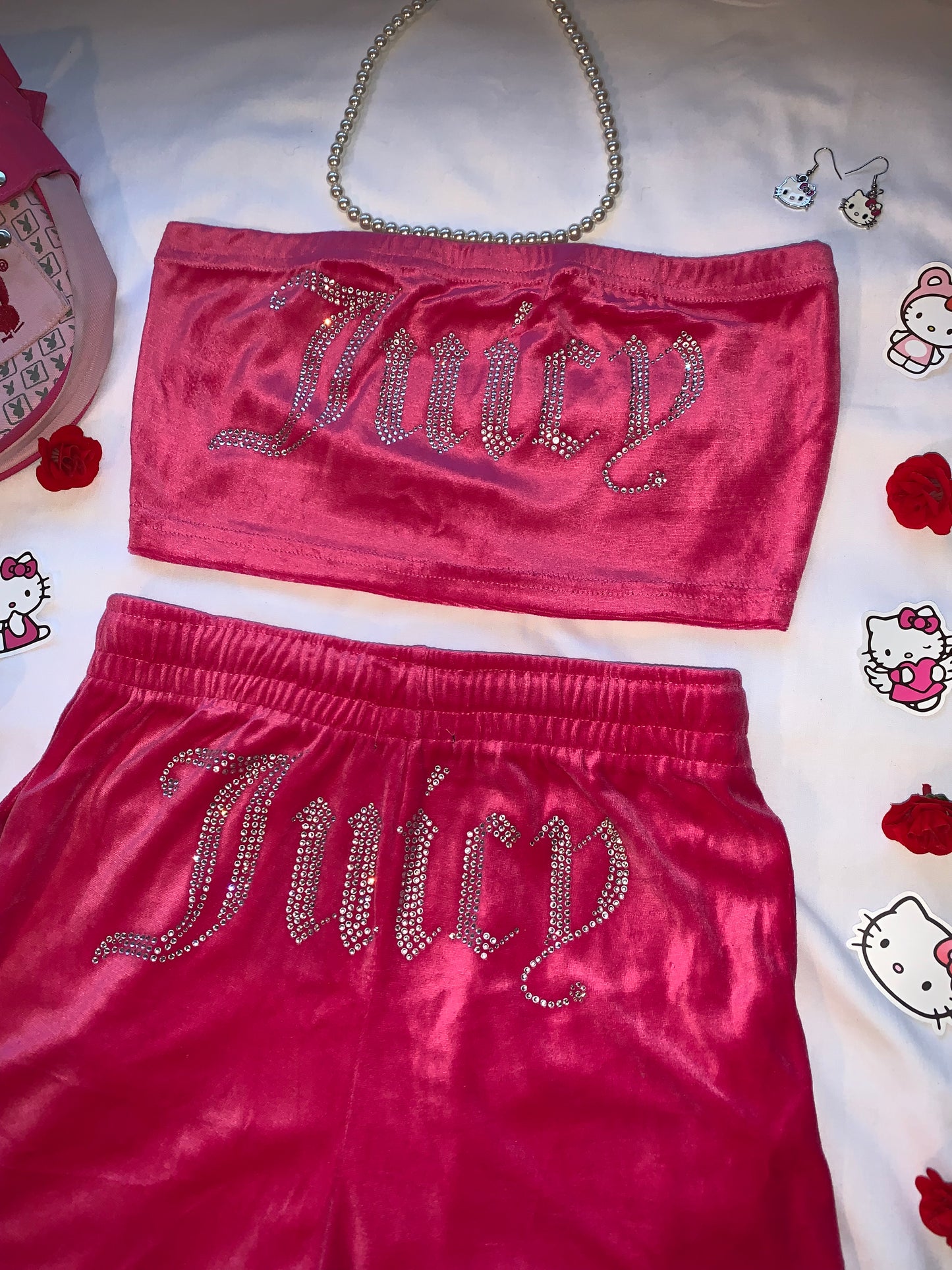 Juicy couture hot pink set size small