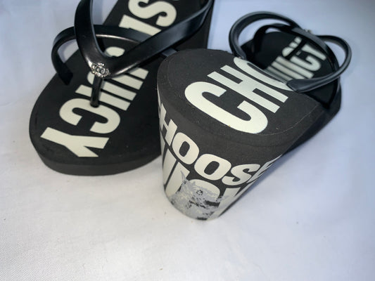Juicy couture black wedge sandles size 6