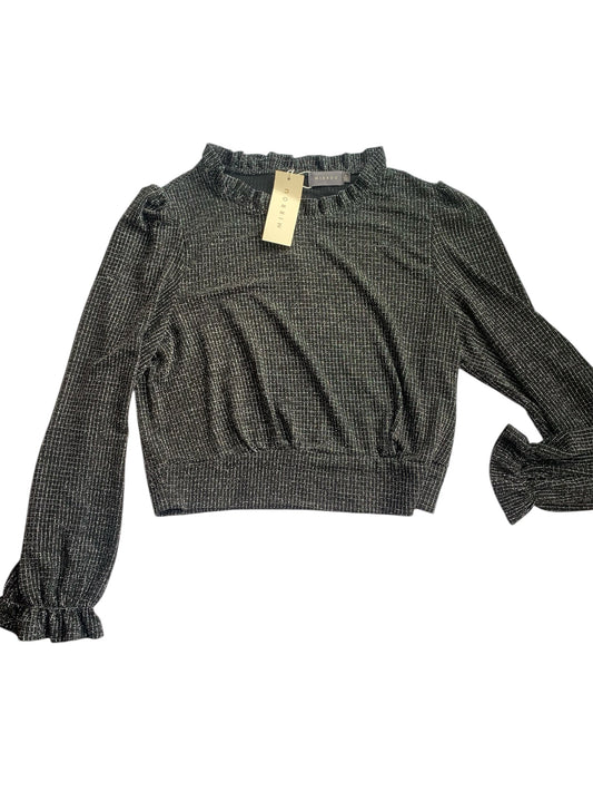 Mirrou bnwt black and silver sparkly clubbing top size XL