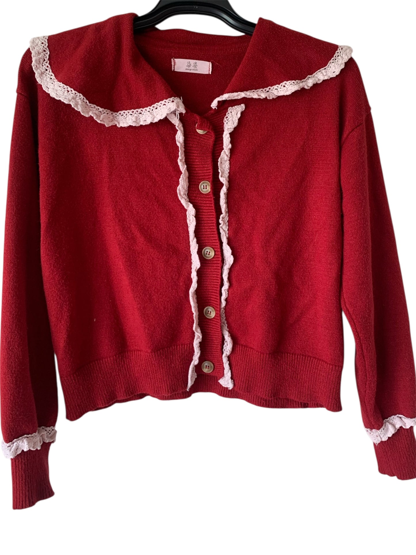 Red cardigan size medium