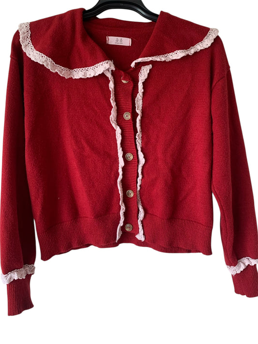 Red cardigan size medium