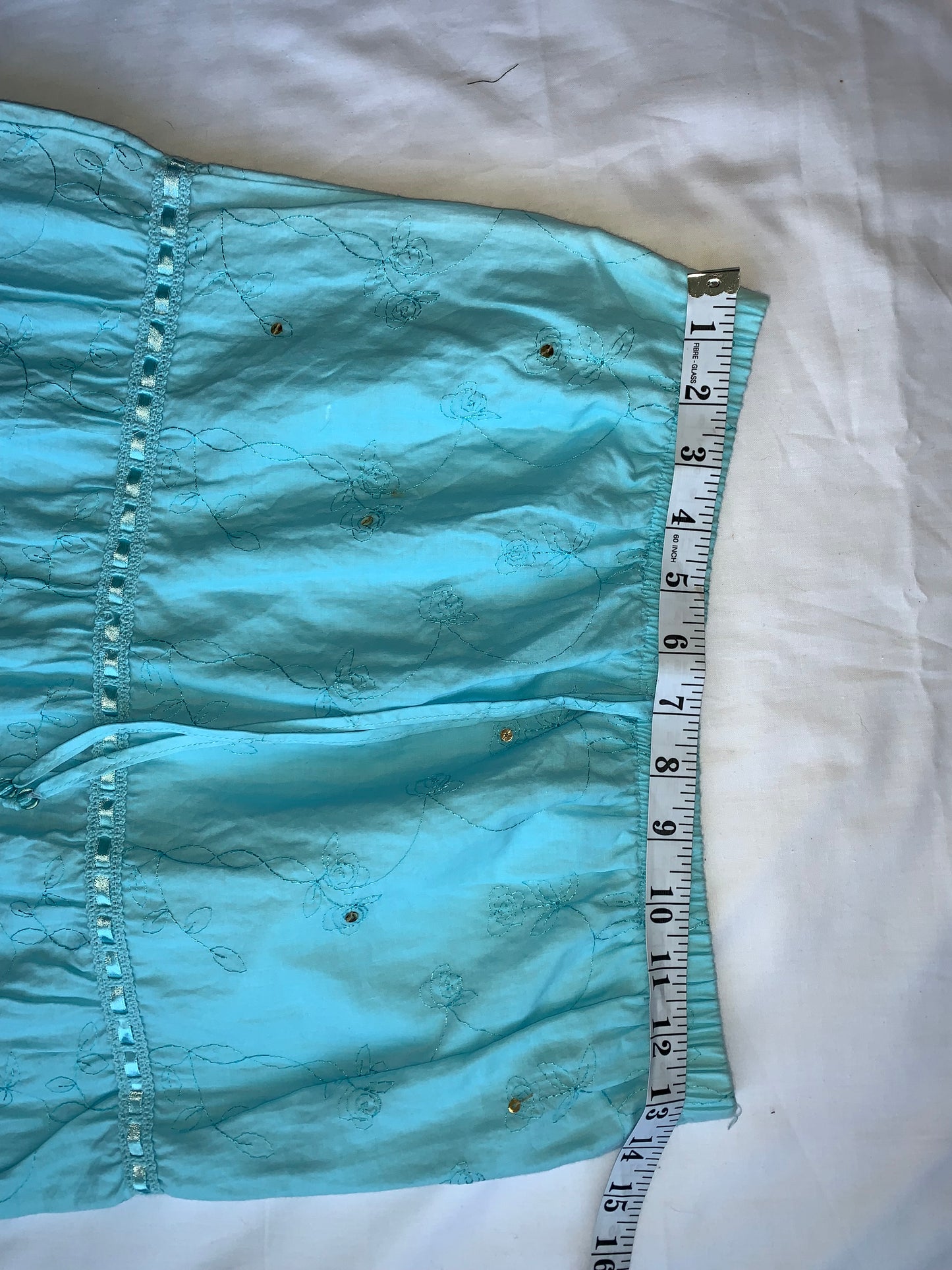 Fairy blue midi skirt size 14 kids very stretchy waistband