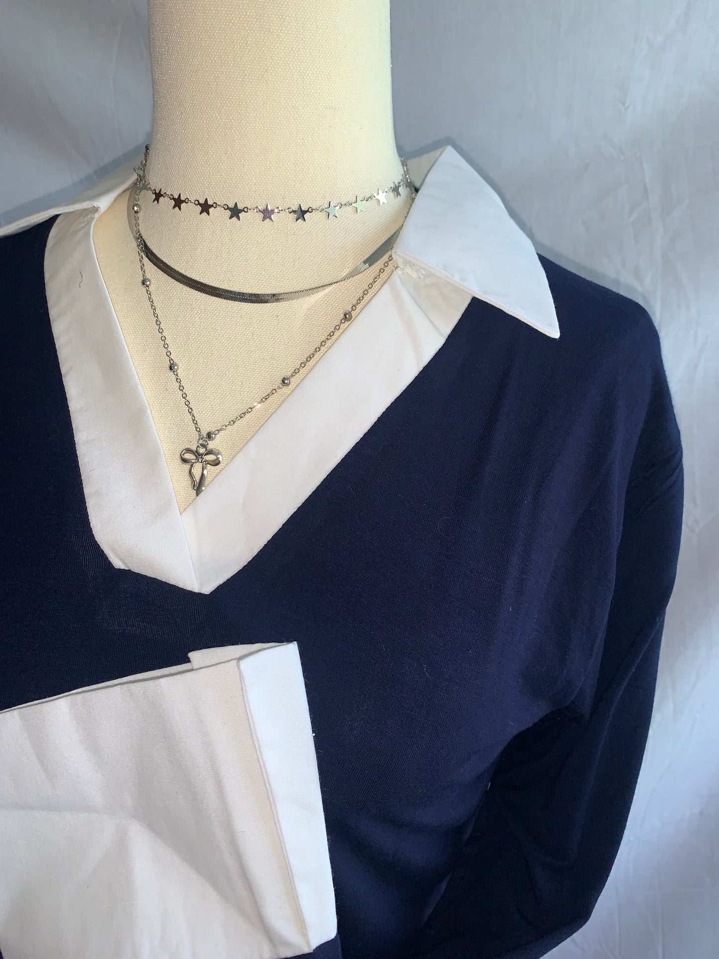 Navy blue long sleeve size 10-12