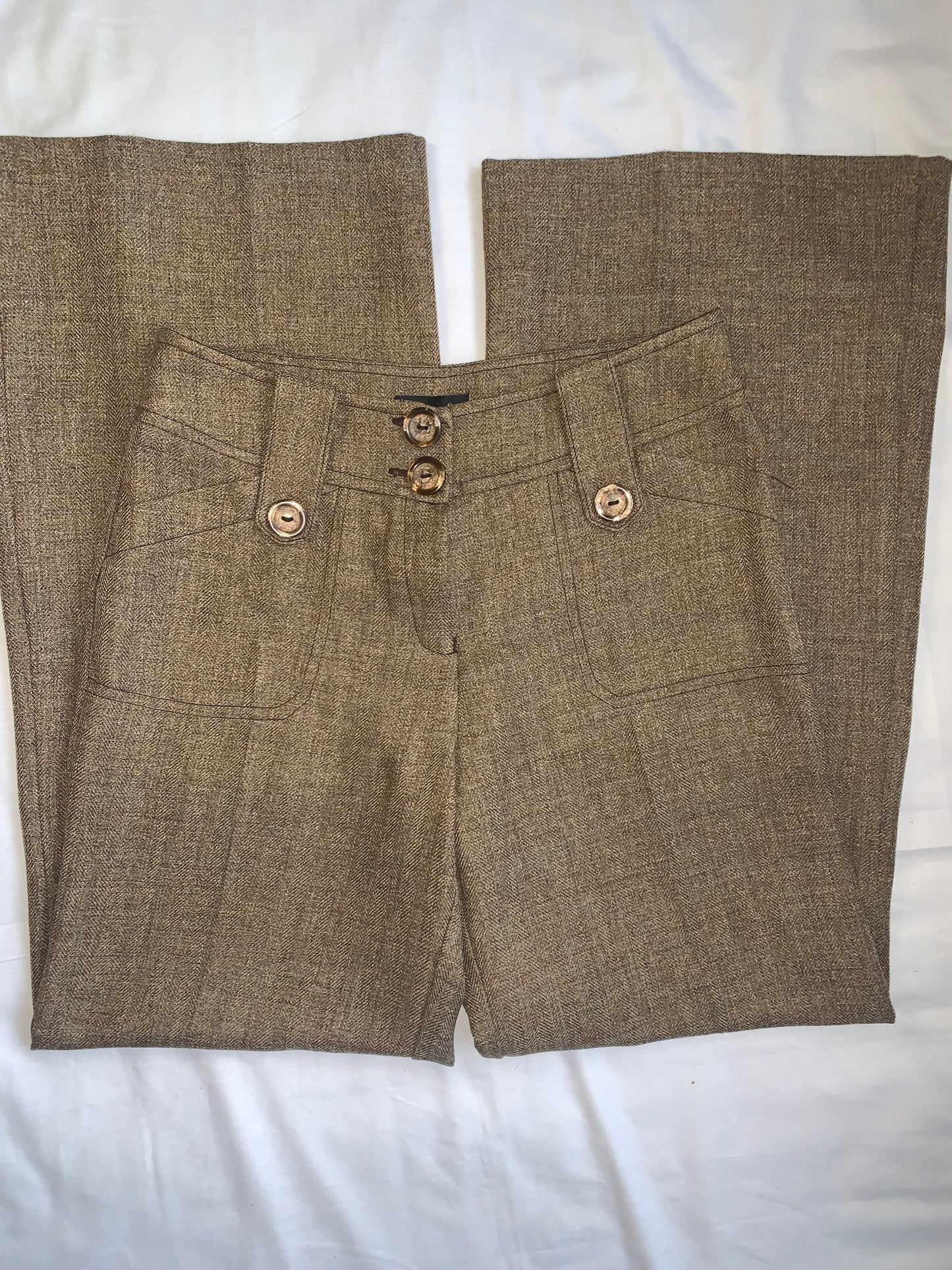 brown wide leg pants size 10 bnwot