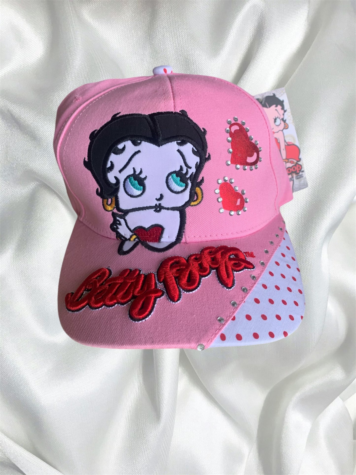 diamanté bb pink hat
