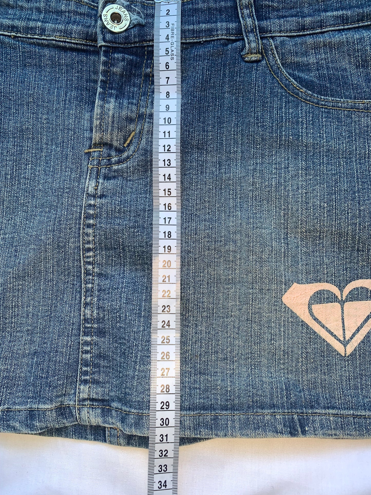 Roxy denim mini skirt size 12