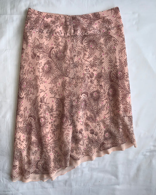 Beautiful pink midi skirt size S
