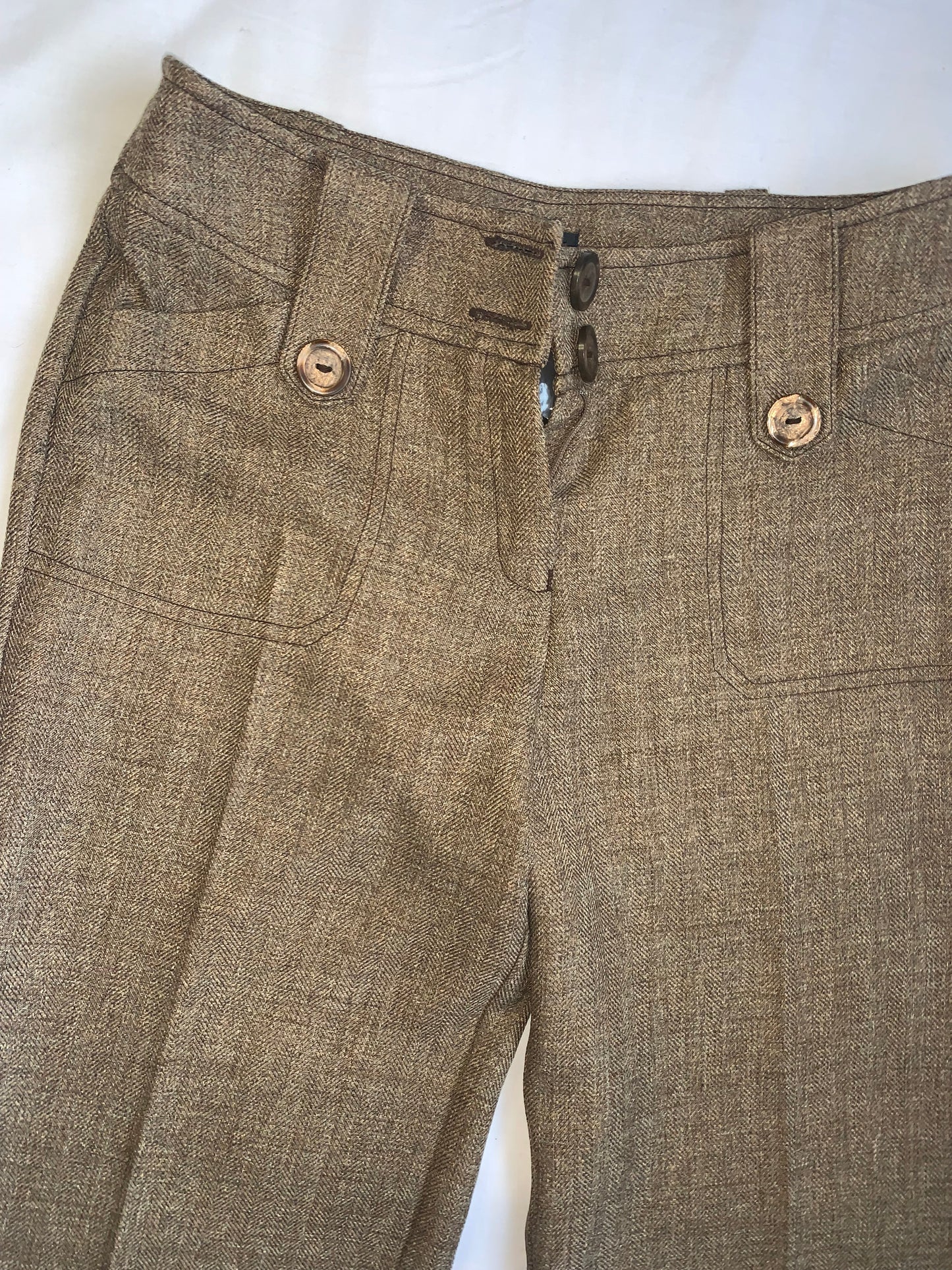 brown wide leg pants size 10 bnwot