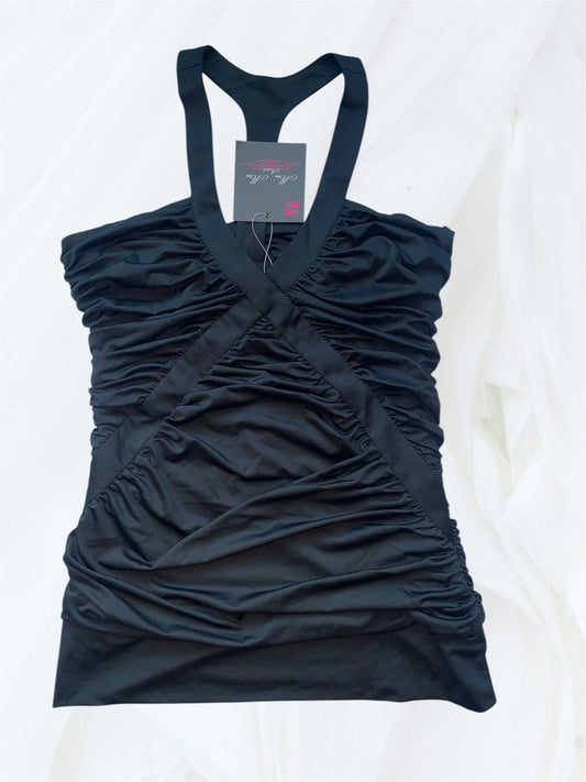 Black clubbing top size 10/12 bnwt