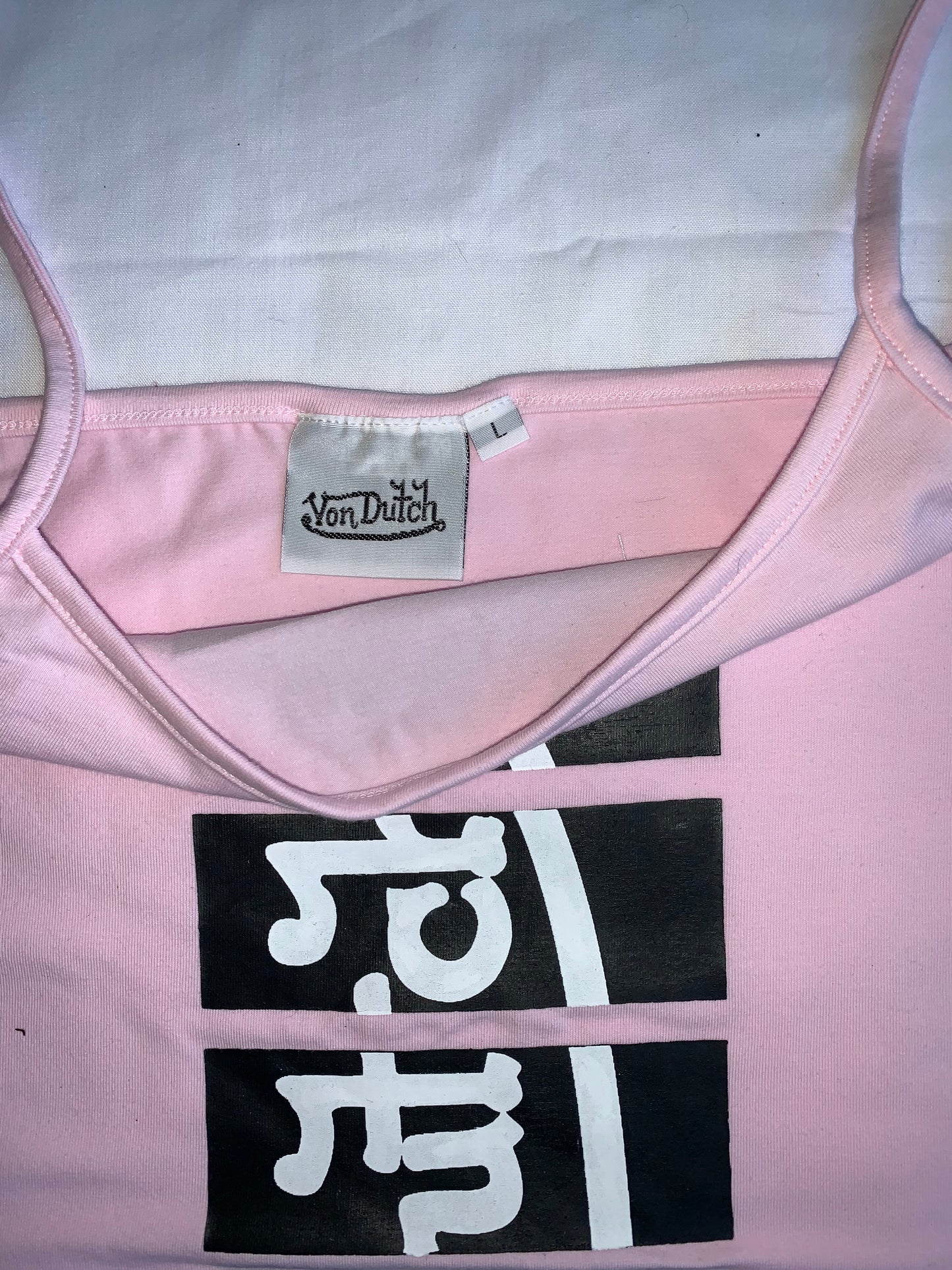 V d singlet pink size L