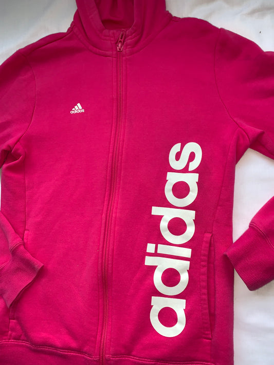Adidas hot pink hoodie size small