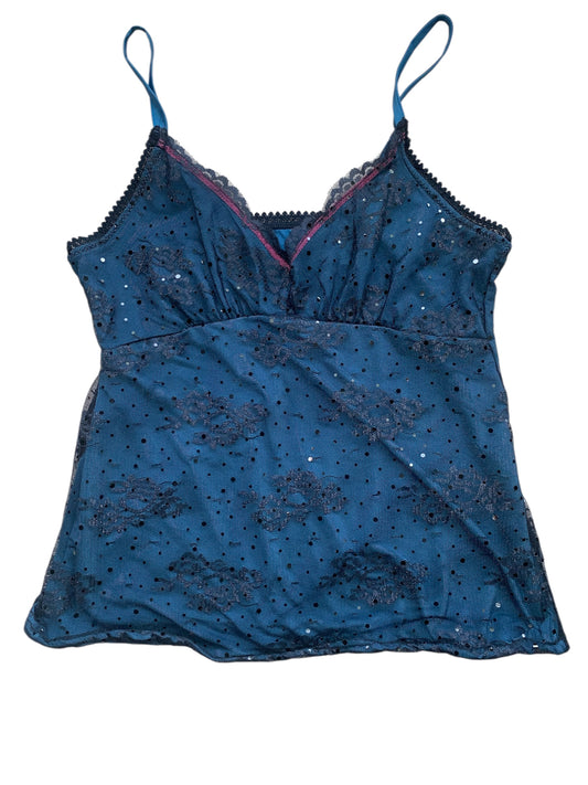 Dark blue sparkly cami size small