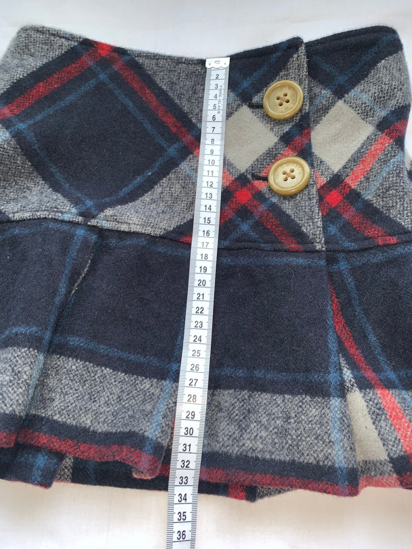 Vintage wool mini pleated skirt size Xs measurements in photos