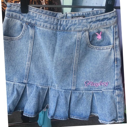Bunny denim skirt