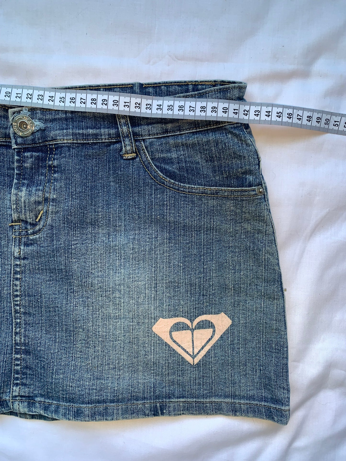 Roxy denim mini skirt size 12