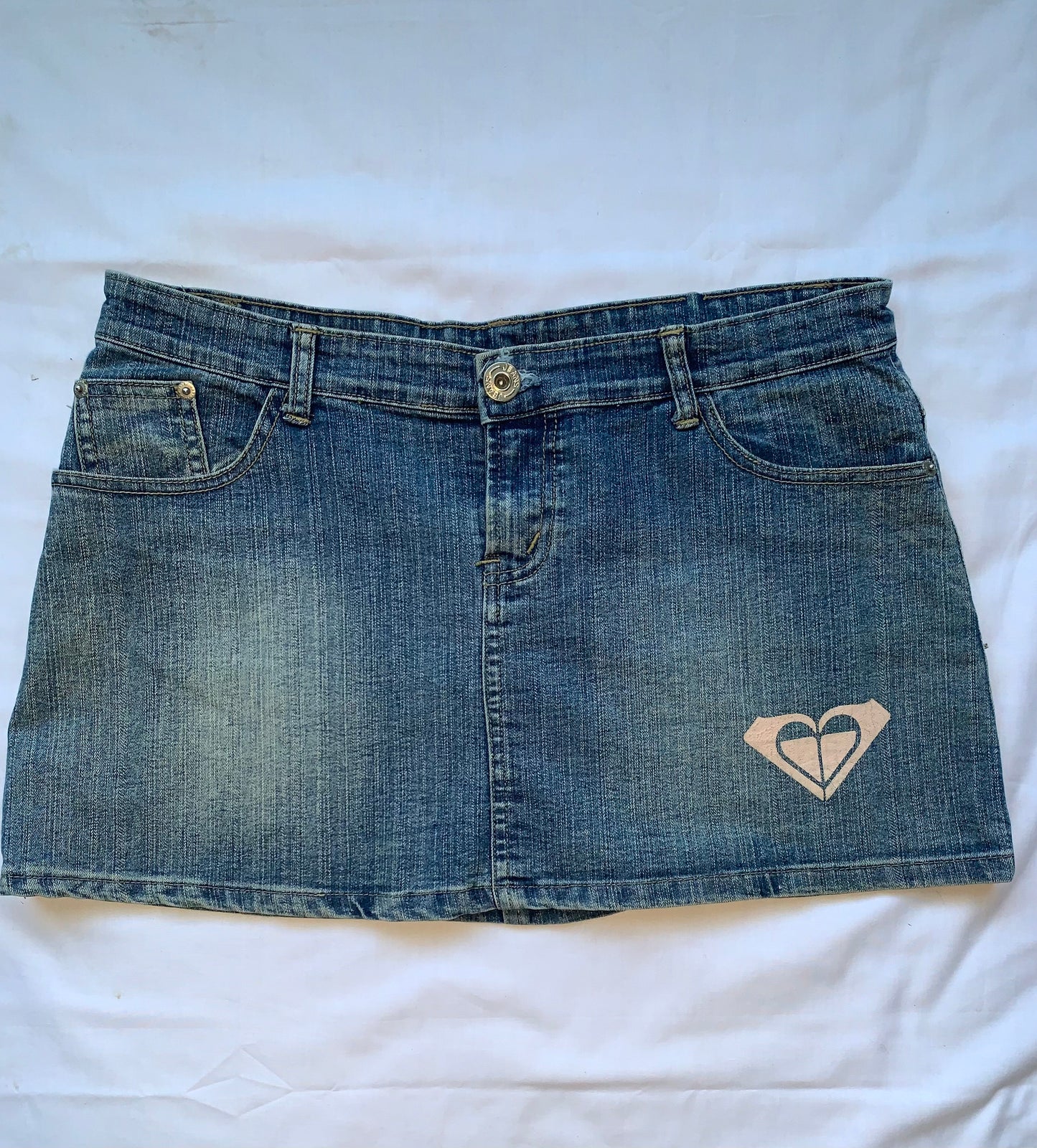 Roxy denim mini skirt size 12