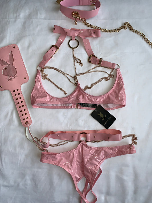 Playboy yandy night 4 piece set size small