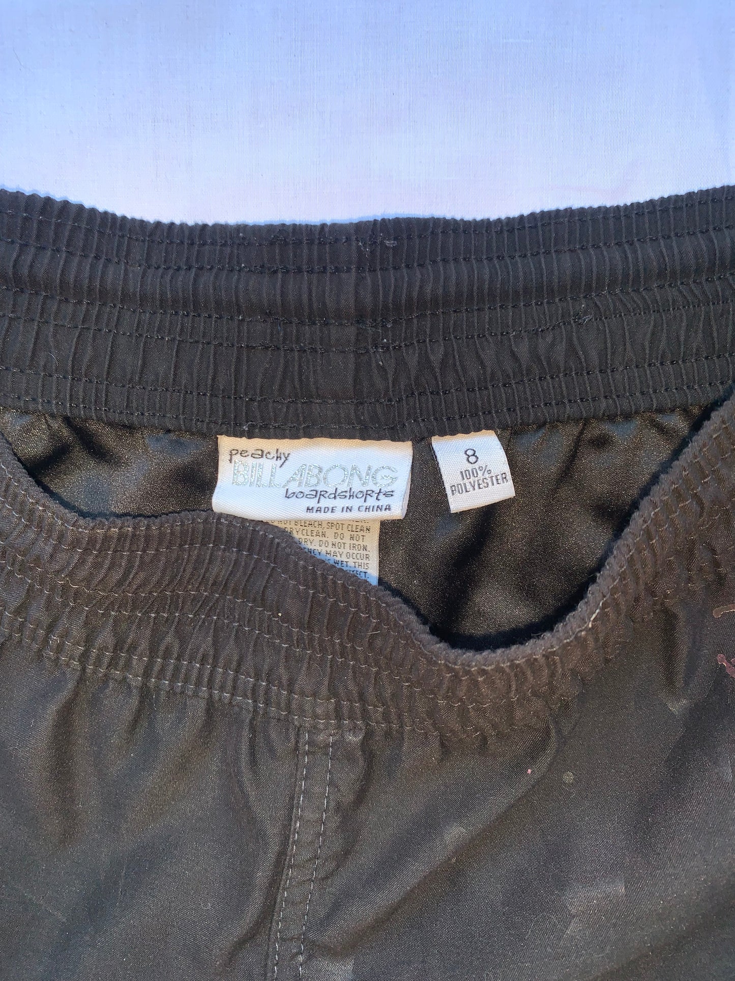 Billabong mini shorts size 8